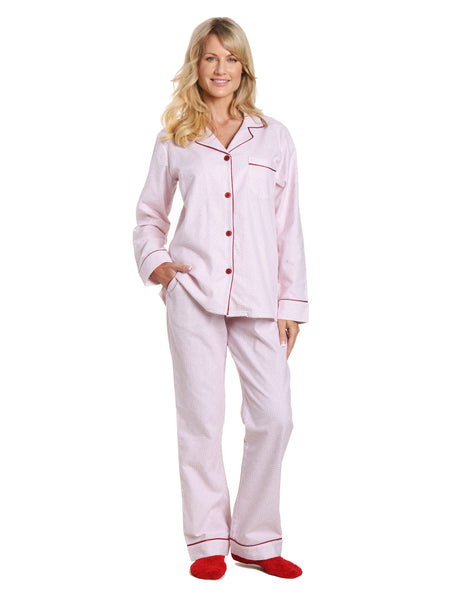 Flannel People Women Pajamas Set - 100% Cotton Flannel Pajamas Women Warm PJs  Set – Noble Mount