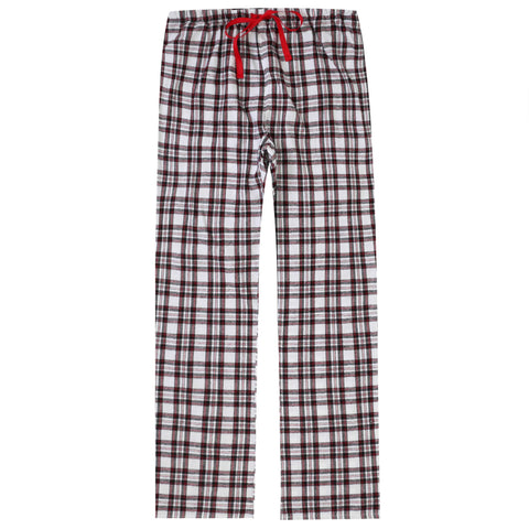 Womens 100% Cotton Lightweight Flannel Lounge Pants