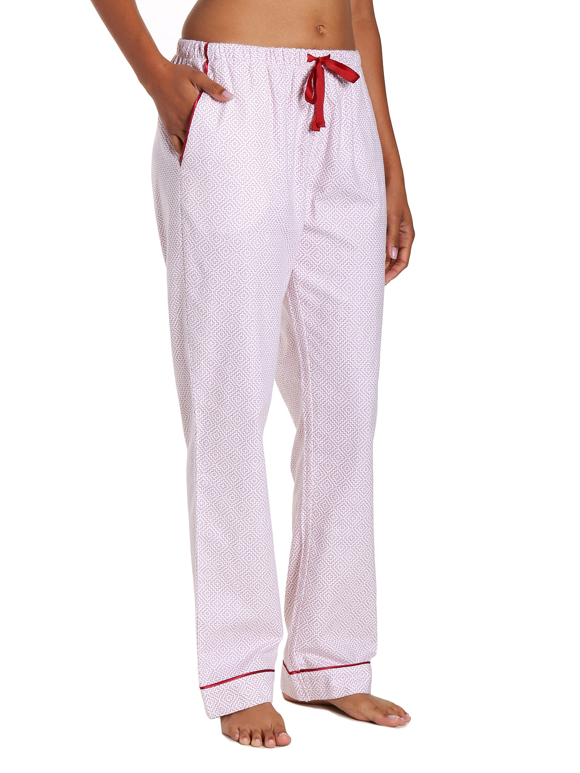Noble Mount Womens Pajama Pants - 100% Cotton Flannel Lounge Pants