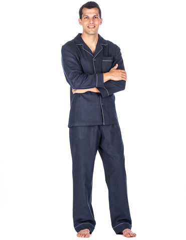 Noble Mount Mens Pajamas Set - 100% Cotton Flannel Pajamas for Men -  Gradient Plaid Red-Blue - Medium : : Clothing, Shoes & Accessories