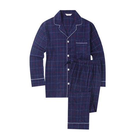 Unisex Flannel ROYAL & NAVY Blue Plaid Pants w/ PEC Oval – Prince