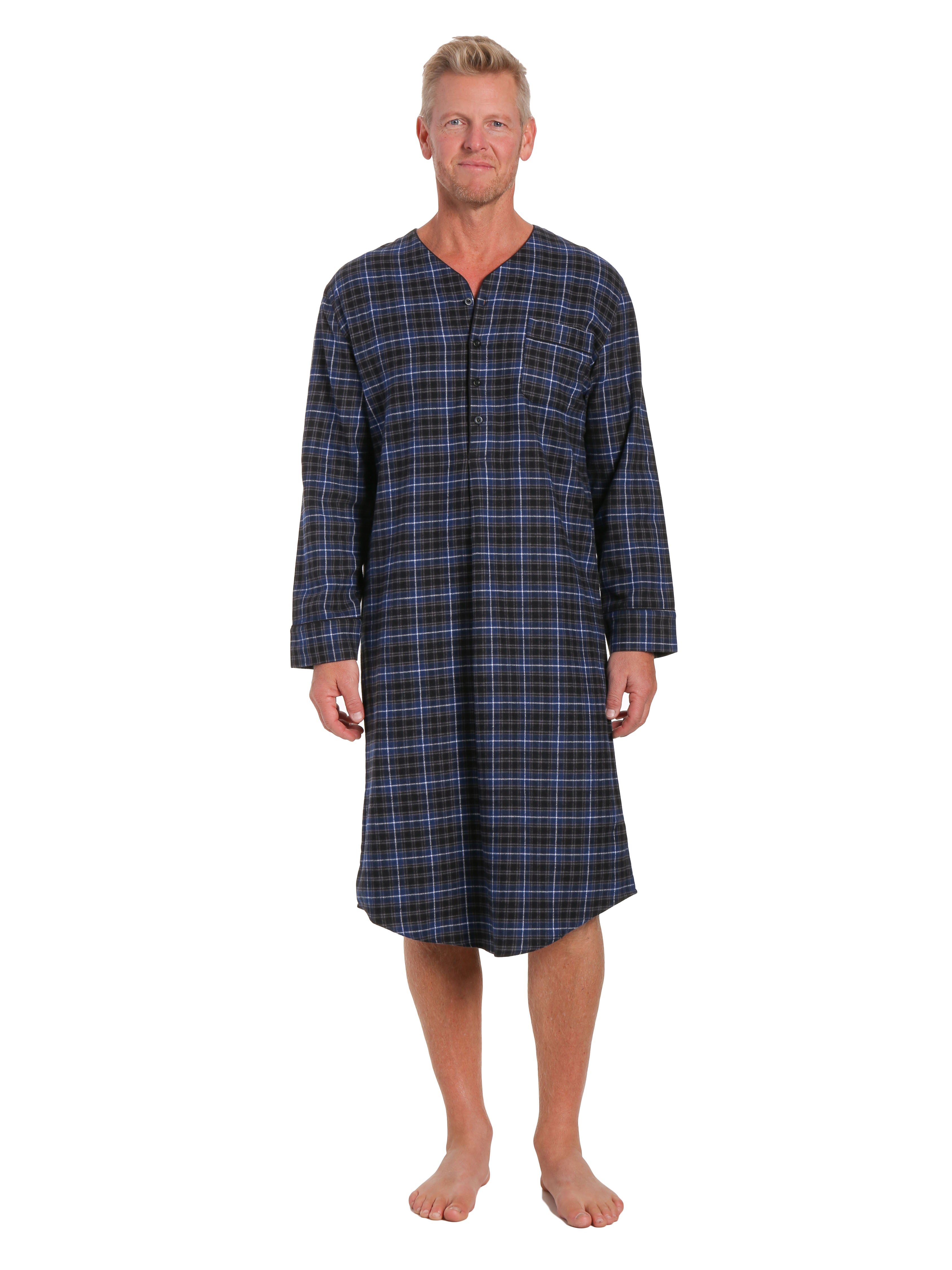 Flannel People Mens 100% Cotton Flannel Pajama Set with Pant Pockets &  Drawstring – FlannelPeople